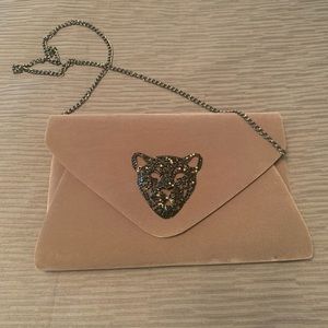 Velvet clutch